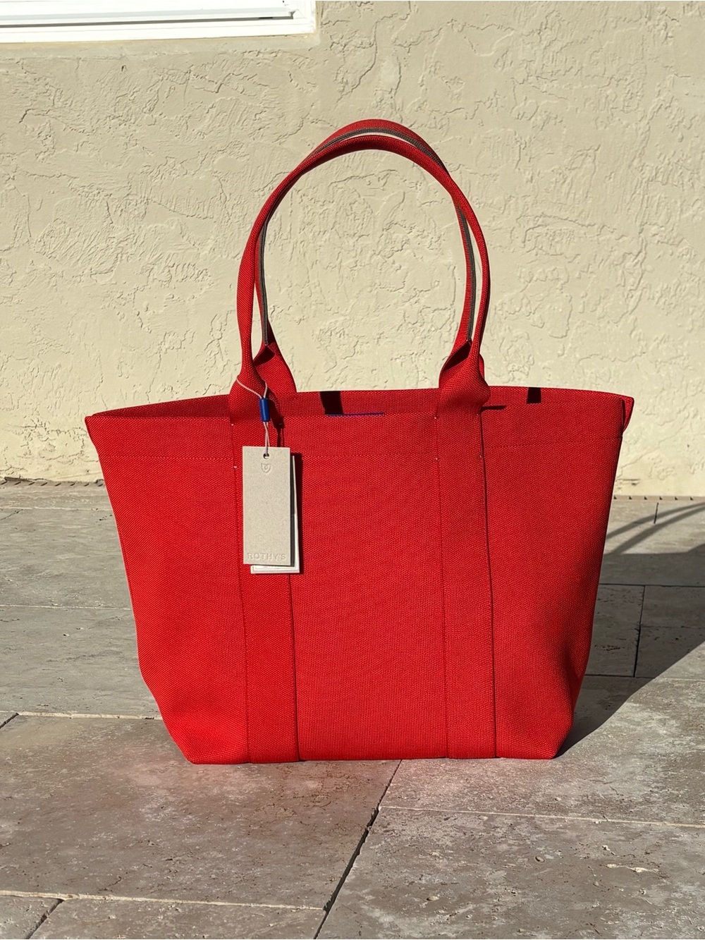 NWT Rothy’s “Bright Poppy” Essentials Zip Tote